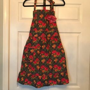 Jessie Steele Floral Ruffle Apron